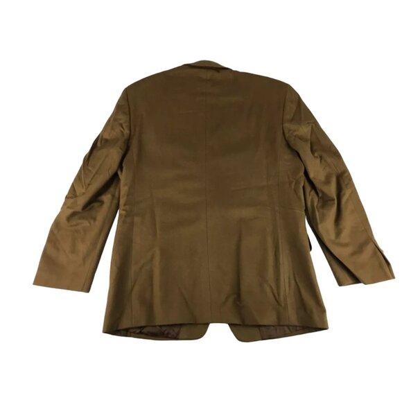 Vito Rufolo‎ Mens Brown Pockets Long Sleeve Notch Collared Blazer Jacket Size L - Picture 9 of 10